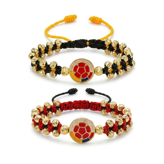 Promo 2x1 Manilla Selección Colombia | Pulsera en Baño de Oro de 18K