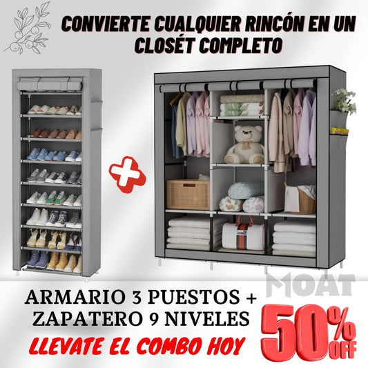 Combo armario + zapatero