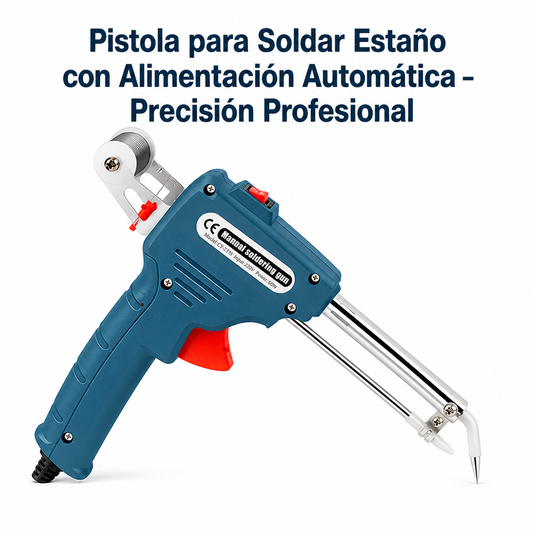 Pistola para Soldar Estaño Profesional | Soldador Eléctrico Preciso y Rápido