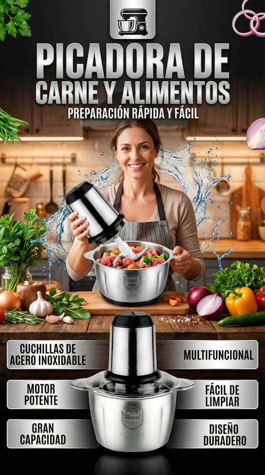 Procesador de Alimentos INOXIA® 2 Litros | Multifuncional